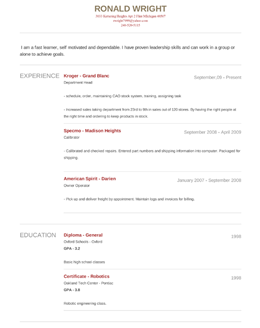 resume templates free